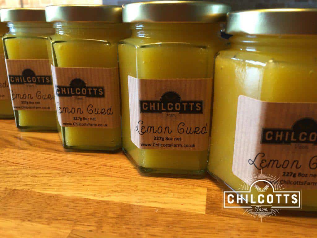Lemon Curd Made from Fresh Eggs Laid By our Free Range Ducks & Chickens at Chilcotts Farm. Our poultry is fed on non GM food, the best we can buy